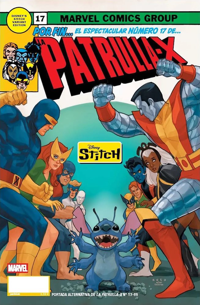 Patrulla X 17 Portada Alternativa Disney