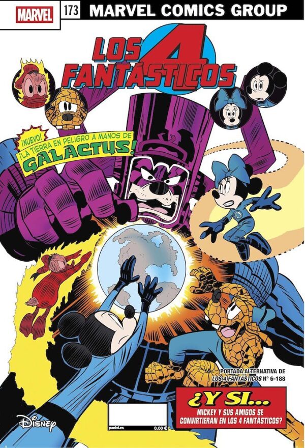 Los 4 Fantasticos 06 Portada Alternativa Disney