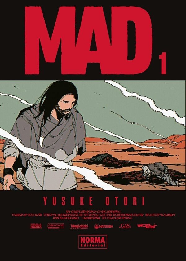 Portada de Mad 01, manga de Yusuke Otori con John frente a la invasión alienígena