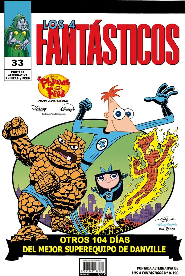 Los 4 Fantasticos 08 Portada Alternativa Disney