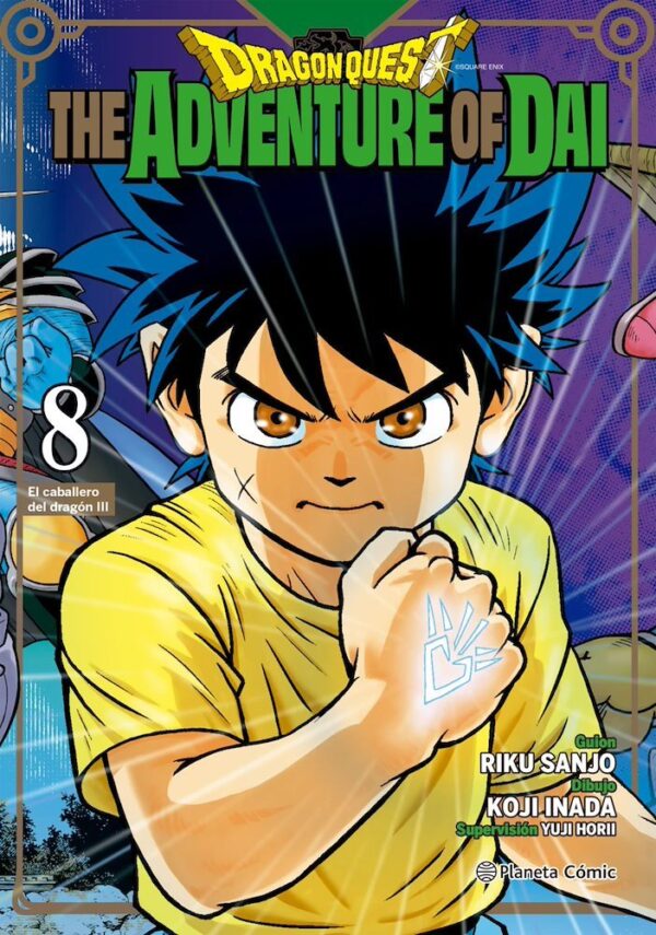 Dai y Popp en el tomo 8 de Dragon Quest The Adventure Of Dai durante el enfrentamiento contra Barán