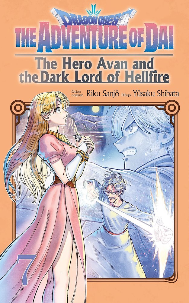 Portada manga Dragon Quest The Adventure of Dai tomo 07, Avan y el Señor Oscuro