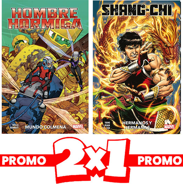 2X1 Hombre Hormiga Mundo Colmena + Shang Chi 01